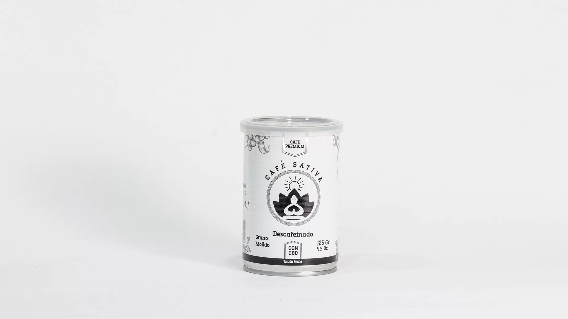 Café grano molido con CBD descafeinado  125gr