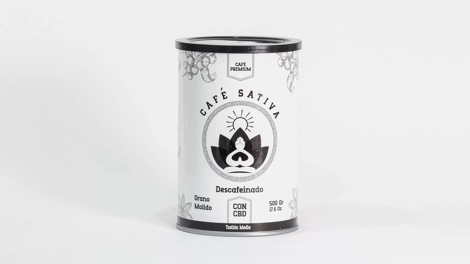 Café grano molido con CBD descafeinado 500gr